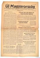 1956 Új Magyarország. I. évf. 1. sz., 1956. nov. 2., Szerk.: Féja Géza. A Petőfi Párt (Nemzeti Parasztpárt) napilapja. Bp., Budapesti Lapnyomda, 4 p.