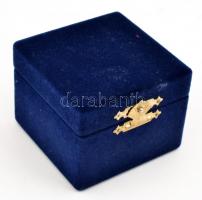 Ezüst (Ag) Magyar Szent Korona kicsinyített méretarányos másolata, aranyozott, zománcozott, jelzett,...