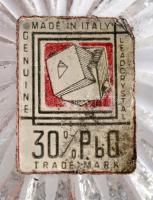 Üveg hamutartó, ezüst(Ag) peremmel, kis kopásnyomokkal, d: 5,5 cm, m: 2,8 cm