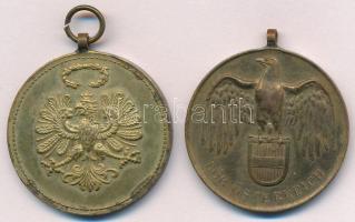Ausztria DN "Tiroli I. világháborús emlékérem" Br emlékérem (36mm) + Ausztria DN "Aus...