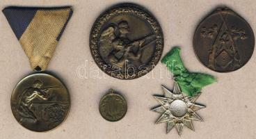 DN 5klf lövész díjérem, kettő szalaggal T:2