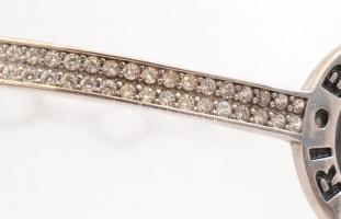 Ezüst(Ag) karkötő, Bulgari jelzéssel, h: 16 cm, bruttó: 6,57 g