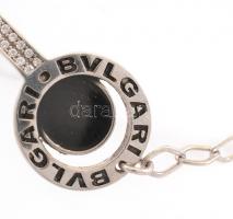 Ezüst(Ag) karkötő, Bulgari jelzéssel, h: 16 cm, bruttó: 6,57 g