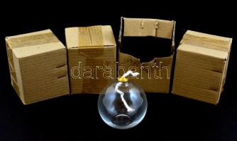 4 db üveg mécses, új állapotban, bontatlan dobozzal 10 cm