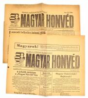 1956 Magyar Honvéd. Magyar Honvédség Lapja. I. évf. 1. sz., 3. sz., 1956. okt. 30., nov. 1., a 3. sz. címlapján kivágással, Bp., Október 23-ny., 2+4 p.