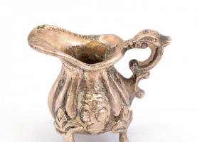 Ezüst(Ag) mini kis kiöntő, 3 db, jelzett, 2,5 - 3 - 3,5 cm, nettó: 43,7 g