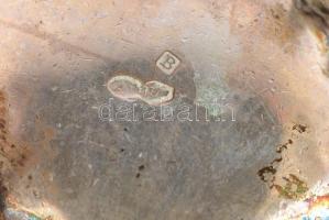 Ezüst(Ag) mini kis kiöntő, 3 db, jelzett, 2,5 - 3 - 3,5 cm, nettó: 43,7 g