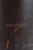 Iparművészeti Vállalatos Illés csíkos kerámia váza, jelzett,oldalán karcolással m: 23 cm