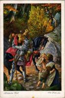 Wilhelm Tell / William Tell. Folk tale art postcard. Serie 158. Nr. 3908. s: Otto Peter