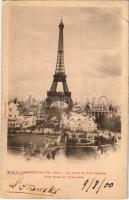 1900 Paris, Exposition Universelle de 1900. La Tour de 300 Metres. Vue Prise du Trocadero / International Exposition, Worlds Fair, Eiffel Tower (EK)