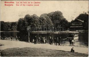 1926 Bruxelles, Brussels;Lac du bois de la Cambre / Sea of the Cambre wood, ferryboat (EK)