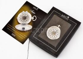 Heritage collection Seine mechanikus, ezüstözött gyűjtői zsebóra, eredeti dobozában, leírással, újsz...