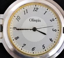 Heritage collection Olimpia mechanikus, ezüstözött gyűjtői zsebóra, eredeti dobozában, leírással, új...