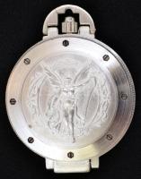 Heritage collection Olimpia mechanikus, ezüstözött gyűjtői zsebóra, eredeti dobozában, leírással, új...