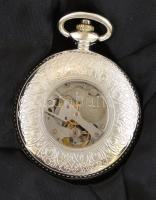 Heritage collection Nantes mechanikus, ezüstözött gyűjtői zsebóra, eredeti dobozában, leírással, újs...