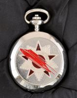 Heritage collection Metropolis mechanikus, ezüstözött gyűjtői zsebóra, eredeti dobozában, leírással,...