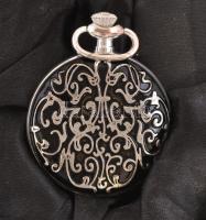 Heritage collection Cité mechanikus, ezüstözött gyűjtői zsebóra, eredeti dobozában, leírással, újsze...