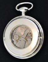 Heritage collection Reytho mechanikus, kulcsos ezüstözött gyűjtői zsebóra, eredeti dobozában, újszer...