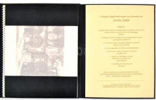 Zádor István 7 darab eredeti rézkarca Jeruzsálemről. Német nyelvű kiadás Számozott album. Szolnok, 1...