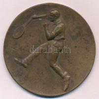 1934. "M.A.F.C. 1934." Br tenisz emlékérem (59,5mm) T:2 fo