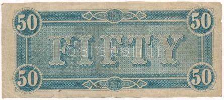 Amerikai Konföderációs Államok / Virginia / Richmond 1864. 50$ replika T:III 
The Confederate State...