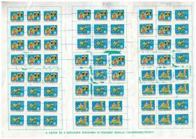 1989. "Iskolai Takarékbélyeg Gyűjtőlap" 4400Ft-nyi bélyeggel, beváltva T:III