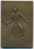 1931. "Shell SC 1931 II. díj" Br tenisz díjplakett "Huguenin" gyártói jelzéssel ...