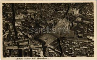 Milano, Milan; Veduta dall' Aeroplano / aerial view, cathedral. Ed. Alberto Traldi