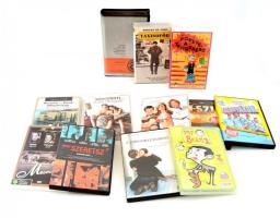 Vegyes VHS és DVD tétel, 12 db: A zongoratanárnő, Mr. Bean 2., Szerelem és más drogok, Meseautó, Taxisofőr