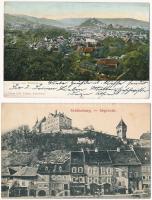 Segesvár, Schässburg, Sighisoara; - 2 db régi képeslap / 2 pre-1907 postcards