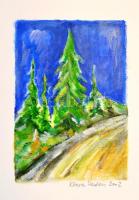 Vadász jelzéssel: 2 db akvarell 17x12 cm