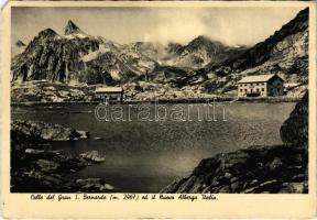 Colle del Gran San Bernardo, Great Saint Bernard Pass; Nuovo Alberga Italia / hotel. Ediz. A. Diena. Fot. Pighetti (EK)