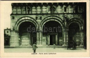 Lucca, Porte della Cattedrale / cathedral, entrance (EK)