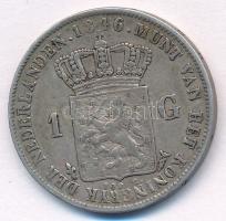 Hollandia 1846. 1G Ag "II. Vilmos" T:2,2-
Netherlands 1846. 1 Gulden Ag "William II&...