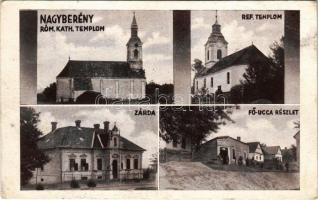 Nagyberény, Római katolikus és református templom, zárda, Fő utca (EB)