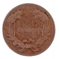 Amerikai Egyesült Államok 1858. 1c CuNi "Flying Eagle Cent" nagy betűk T:3
USA 1858. 1 Ce...