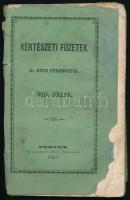 Entz Ferenc: Kertészeti füzetek. VIII. füzet. Pest, 1857, Herz János, 142 p. Kiadói papírkötésben, a hátsó borító levált, az utolsó 6 lap levált, foltos.