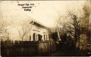 1928 Kisláng, utca, Hangya fogyasztási szövetkezet üzlete. photo