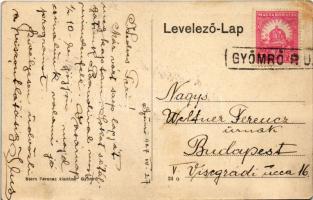 Gyömrő, Horthy István lovassági tábornok kastélya  + "GYÖMRŐ P.U." (EK)