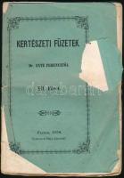Entz Ferenc: Kertészeti füzetek. XII. füzet. Pest, 1858, Herz János, 127 p. Kiadói papírkötésben, kissé foltos, szakadt borítóval.
