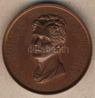 Olaszország 1829. "Gaspare Spontini" operaszerző tiszteletbeli doktorrá avatása alkalmából kiadott Br emlékérem (piefort) T:1 RR!!