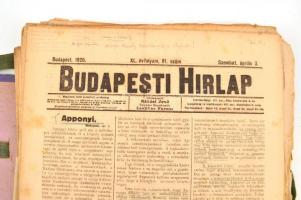 1920 Budapesti Hírlap, 1920. jan. 1-dec. 31.,
Szerk.: Rákosi Jenő. Egykorú válogatás a Budapesti Hí...