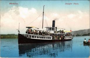 1911 Wörthersee, Dampfer Thalia / Austrian steamship, screw steamer Thalia (EK)