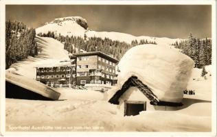 1935 Hirschegg, Sporthotel Auenhütte mit Hoch-Ifen / sport hotel, tourist hotel. Gebr. Metz Kunstanstalt