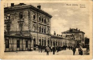 Érsekújvár, Nové Zámky; vasútállomás. Rozka Stastná kiadása / railway station (EK)