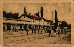 1923 Fülek, Filakovo; vasútállomás / nadrazie / railway station (EK)