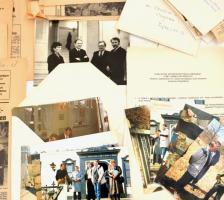 cca 1987 Vegyes újság, irat, fotó és papírrégiség tétel, feltehetően dr. Ábrahám Kálmán (1931-1997) ...