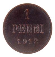 Finnország 1912. 1p Cu "II. Miklós" T:2 
Finland 1912. 1 Penni Cu "Nicholas II"...