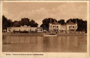 1930 Siófok, Palace és Astoria pensio hajóállomással