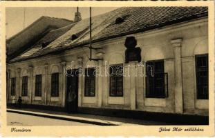 Komárom, Komárno; Jókai Mór szülőháza / birthplace of Mór Jókai, Hungarian novelist